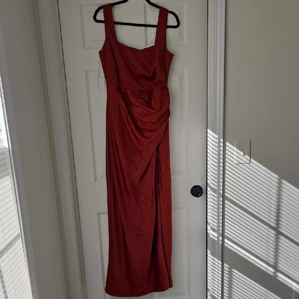 Lulu's Deep Red Maxi Dress
